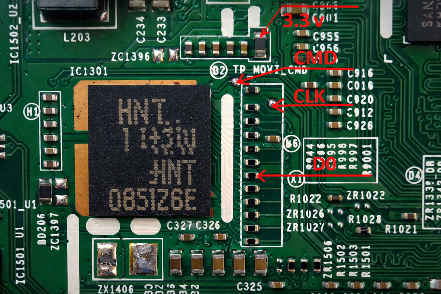 Samsung BN41-02353B ISP Pinout