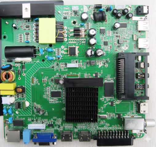 20-ASEU173-13-OX main board for HAIER LE32K5000T TV showing component layout and chip locations