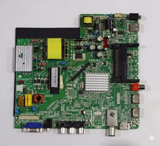 CV512H-B42 Main Board for HARPER 28R0530T TV - Front view showing component layout