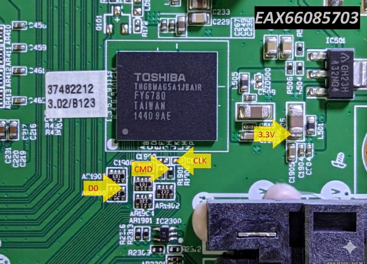 LG EAX66085703 ISP Pinout