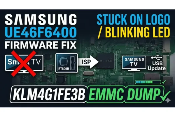 BN41-01958B EMMC firmware dump for samsung UE46F6400