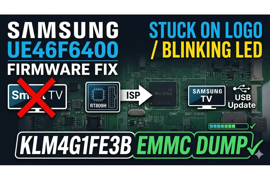 BN41-01958B EMMC firmware dump for samsung UE46F6400
