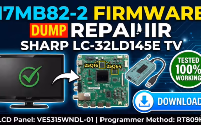 17MB82-2 SHARP LC-32LD145E tv firmware dump repair