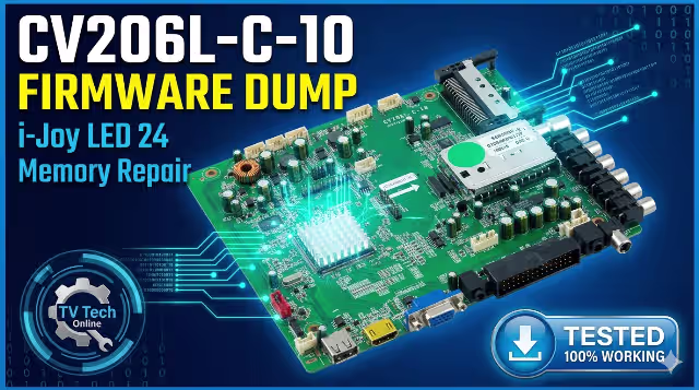 CV206L-C-10 Firmware Dump – i-Joy LED 24 TV Memory Repair