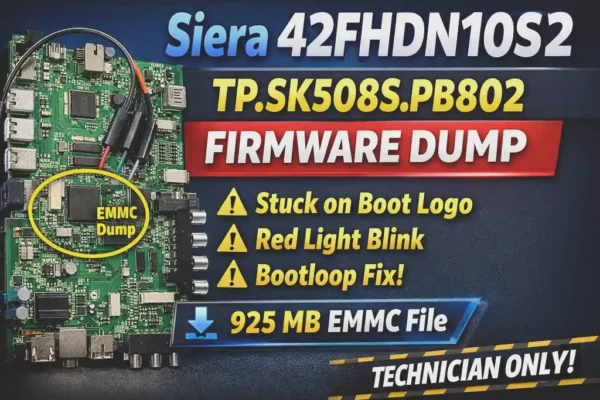 Siera 42FHDN10S2 EMMC Dump TP.SK508S.PB802 Firmware Download