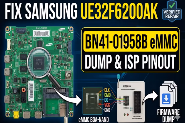 Samsung UE32F6200AK BN41-01958B EMMC Firmware Dump download.