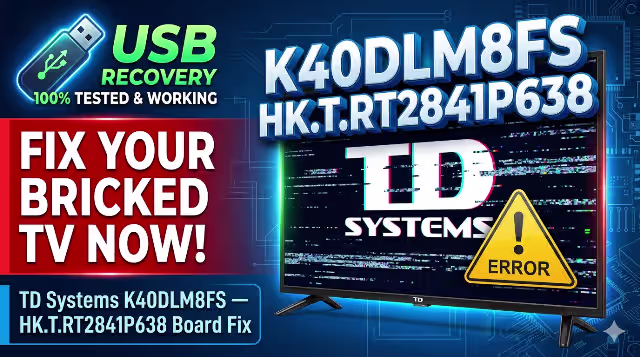 TD Systems K40DLM8FS Firmware USB Recovery Download – HK.T.RT2841P638 Fix It Now