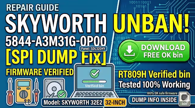 5844-A3M31G-0P00 Firmware Dump – SKYWORTH 32E2 SPI Backup