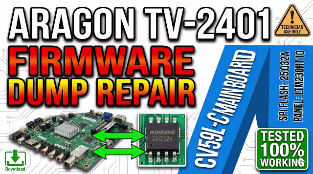 CV59L-C Firmware dump for ARAGON TV-2401 LED