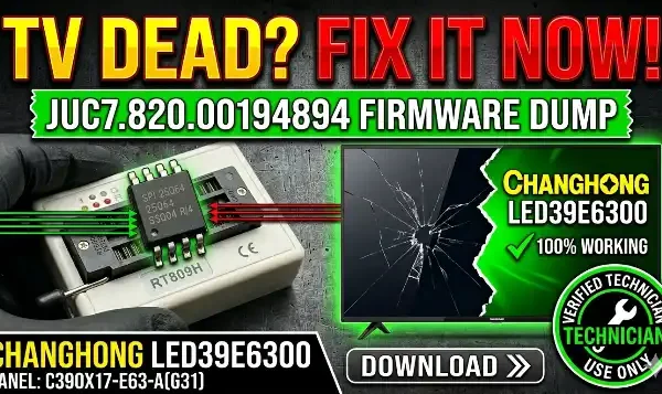 JUC7.820.00194894 Firmwaredump for CHANGHONG LED39E6300 TV