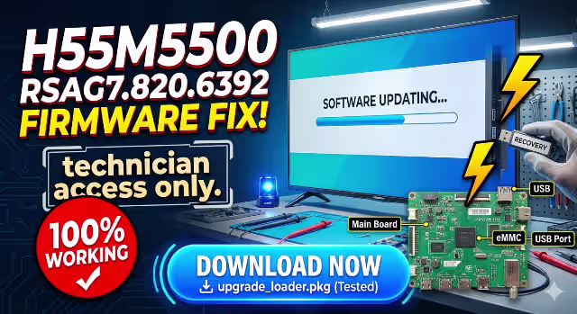 RSAG7.820.6392 Firmware Download HISENSE H55M5500 USB Software Recovery