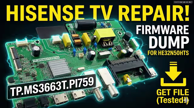 TP.MS3663T.PB759 Firmware Dump – HISENSE HE32N50HTS Free Download