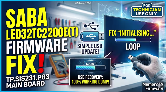 TP.SIS231.P83 Firmware Dump for Saba LED32TC2200E - USB Recovery