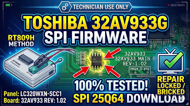 32AV933 firmware dump for TOSHIBA 32AV933G tv