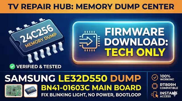 BN41-01603C firmware dump for Samsung Le32d550