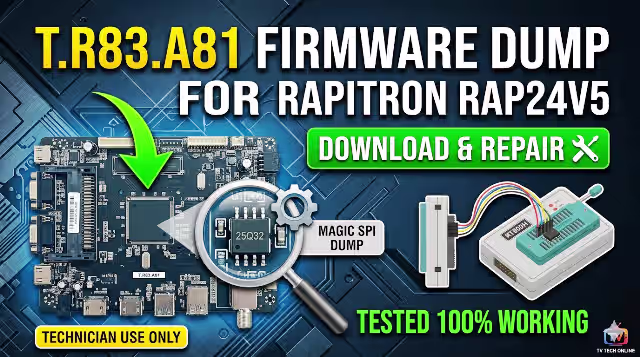 T.R83.A81 firmware dump for RAPITRON RAP24V5 tv
