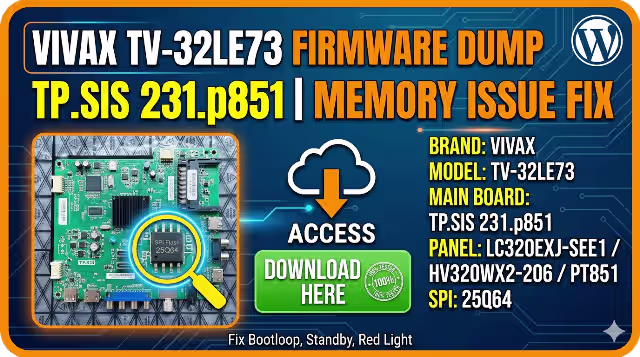 tp.sis 231.p851 firmware dump for vivax tv-32le73